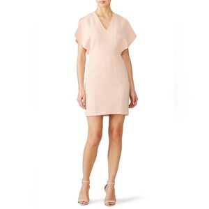 Genny Italy Luxury Pink Cape Dress 2